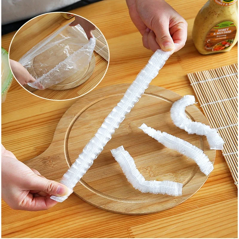 20/50/100Pcs Disposable Food Cover Plastic Wrap Elastic Band Food Lid For Fruit Bowl Cup Cap Kitchen Fresh Keeping Saver Bag
20/50/100Pcs Disposable Food Cover Plastic Wrap Elastic Band Food Lid For Fruit Bowl Cup Cap Kitchen Fresh Keeping Saver Bag
