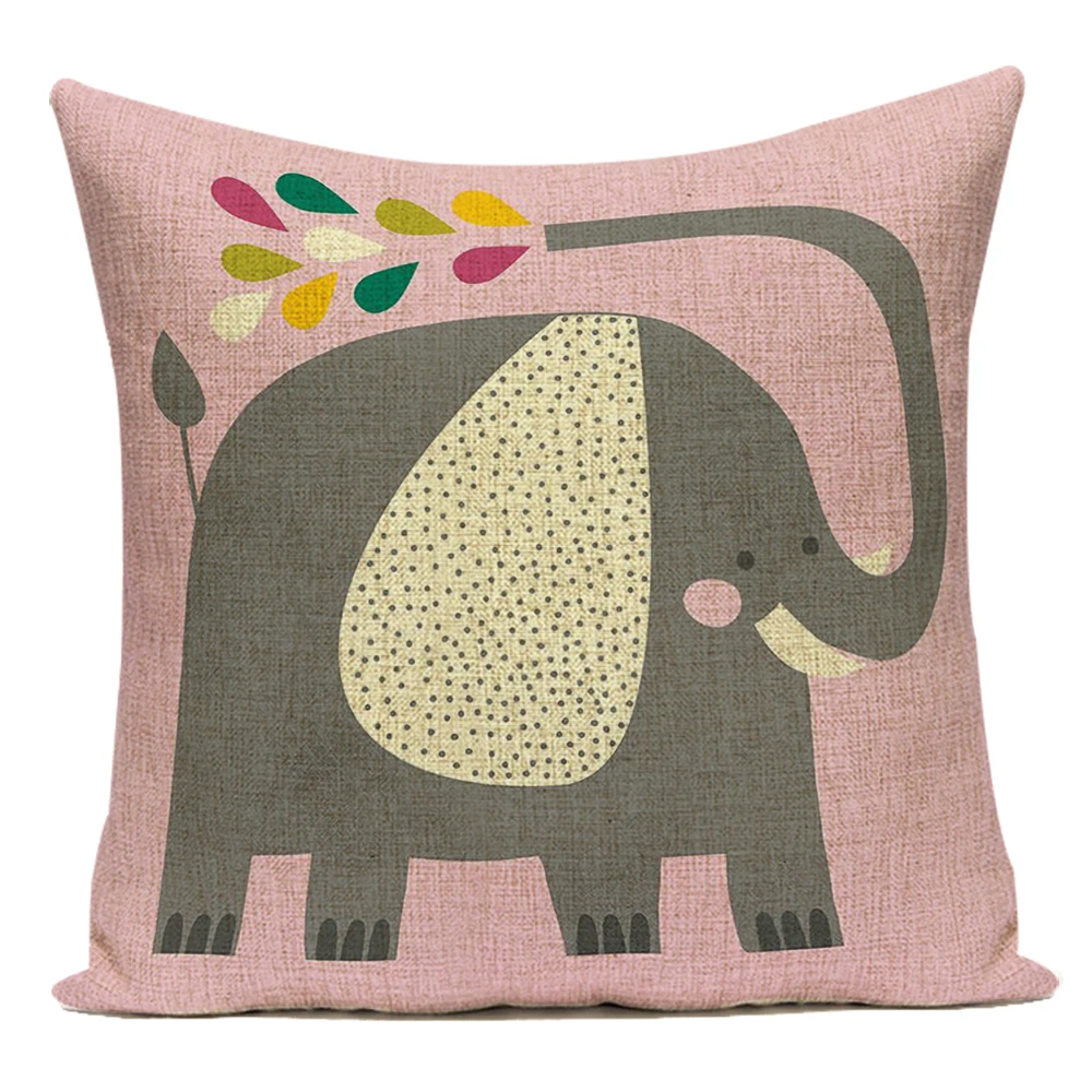 Vintage Square Elephants Pillows for Bed Cartoon Animal Personalized Gifts Bedroom Pilow Cases Upholstery Home Decoration E2253
Vintage Square Elephants Pillows for Bed Cartoon Animal Personalized Gifts Bedroom Pilow Cases Upholstery Home Decoration E2253