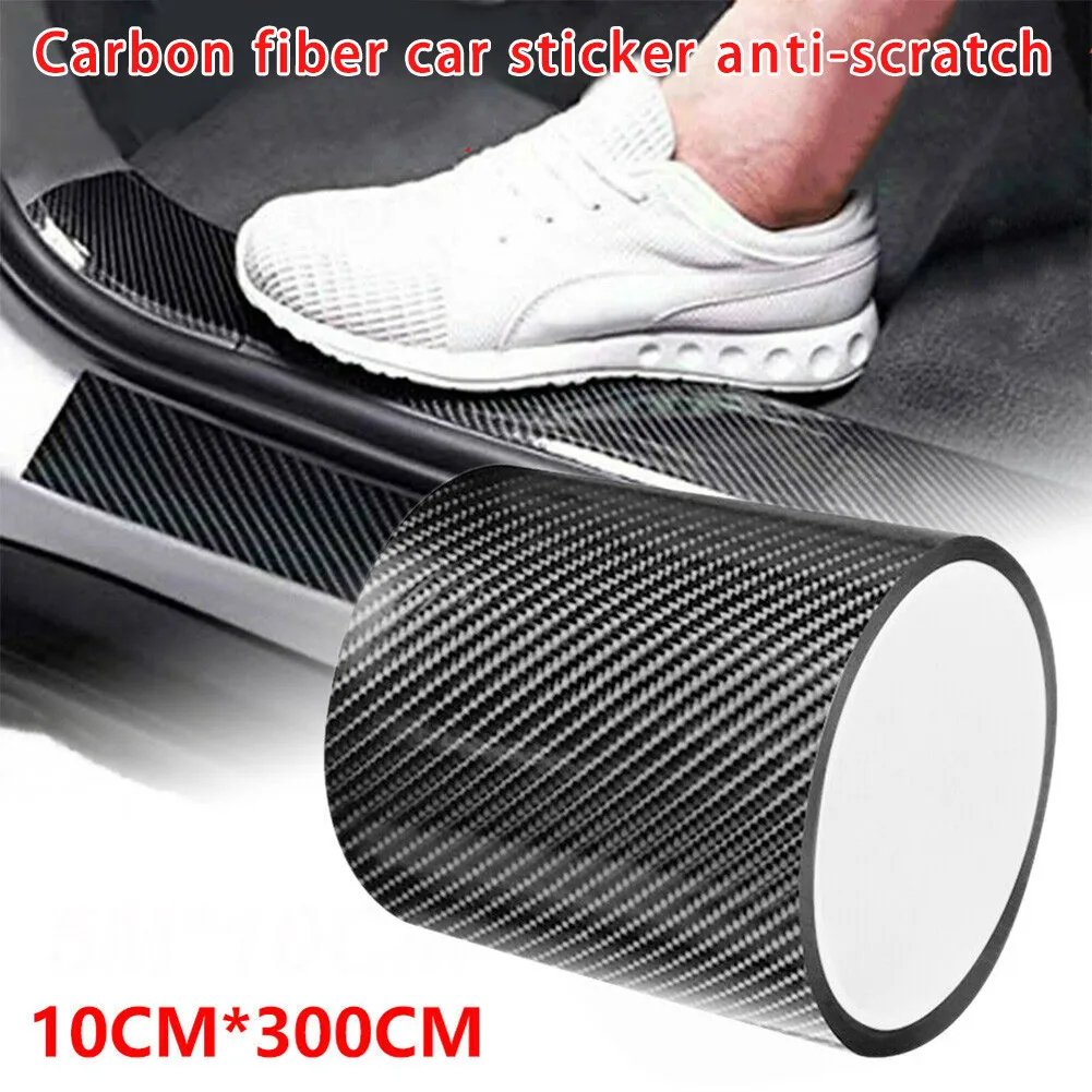 Stickers Carbon Fiber Vinyl Film Tape 10cm*3m Accessories Door Sill Scuff Flexible Parts Protection Replacement
Stickers Carbon Fiber Vinyl Film Tape 10cm*3m Accessories Door Sill Scuff Flexible Parts Protection Replacement