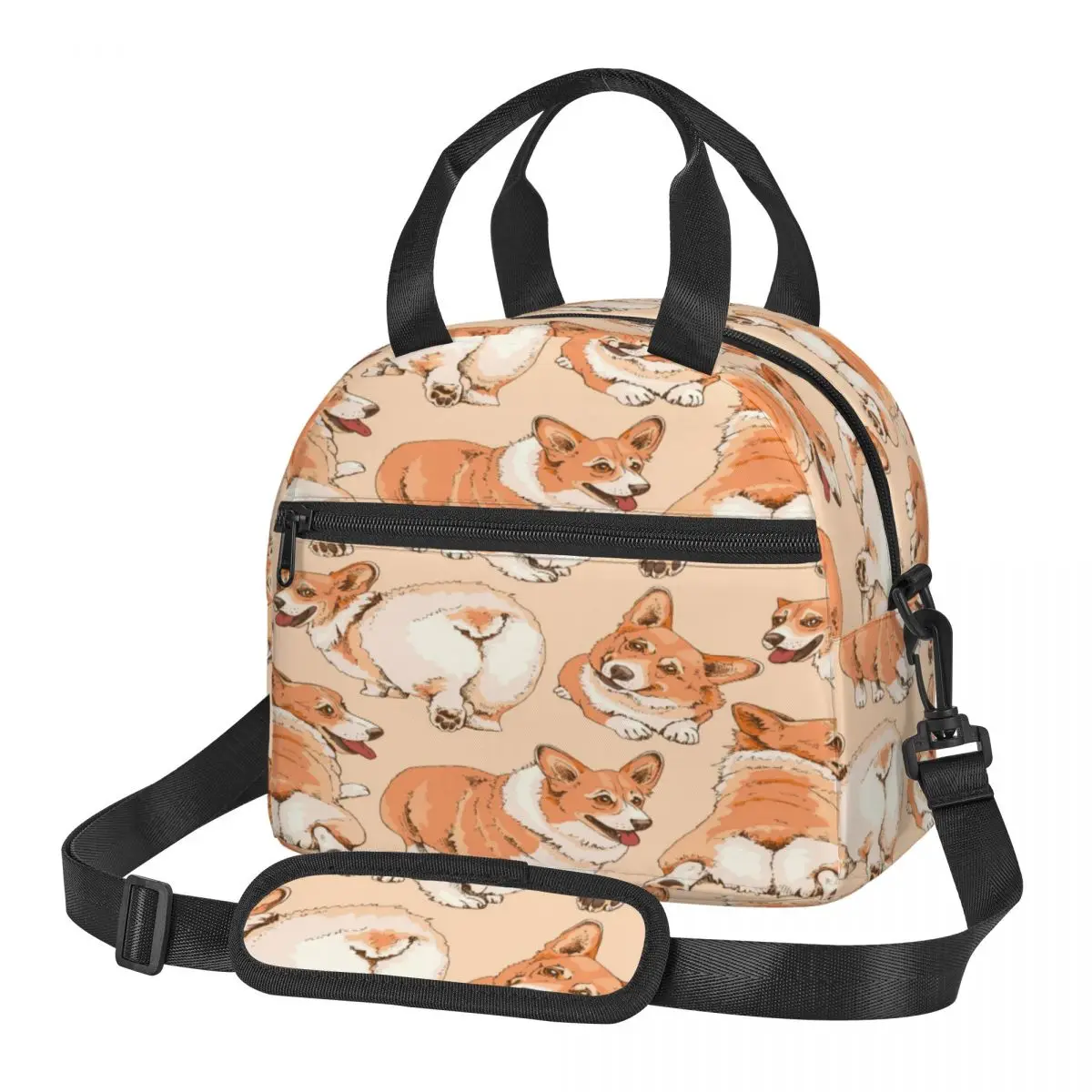 Portable Lunch Bag Funny Welsh Corgi Insulated Cooler Bag Thermal Food Picnic Lunch Bag for Kids
Portable Lunch Bag Funny Welsh Corgi Insulated Cooler Bag Thermal Food Picnic Lunch Bag for Kids