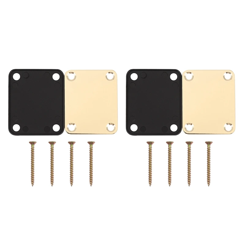 2X Gold Neck Plate With 8 Screws Replacement Part For Fender Strat Electric Guitar
2X Gold Neck Plate With 8 Screws Replacement Part For Fender Strat Electric Guitar