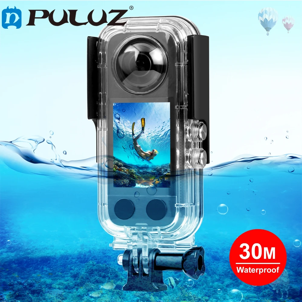 PULUZ For Insta360 X3 Waterproof Housing Diving Case 30m Underwater Protective Shell Riding Dust-proof Sports Camera Accessories
PULUZ For Insta360 X3 Waterproof Housing Diving Case 30m Underwater Protective Shell Riding Dust-proof Sports Camera Accessories