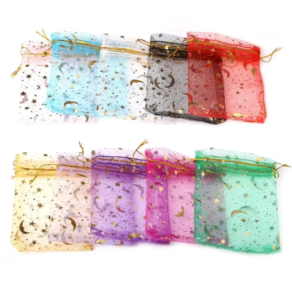 Сумки из органзы с золотой звездой и луной
Сумки из органзы с золотой звездой и луной