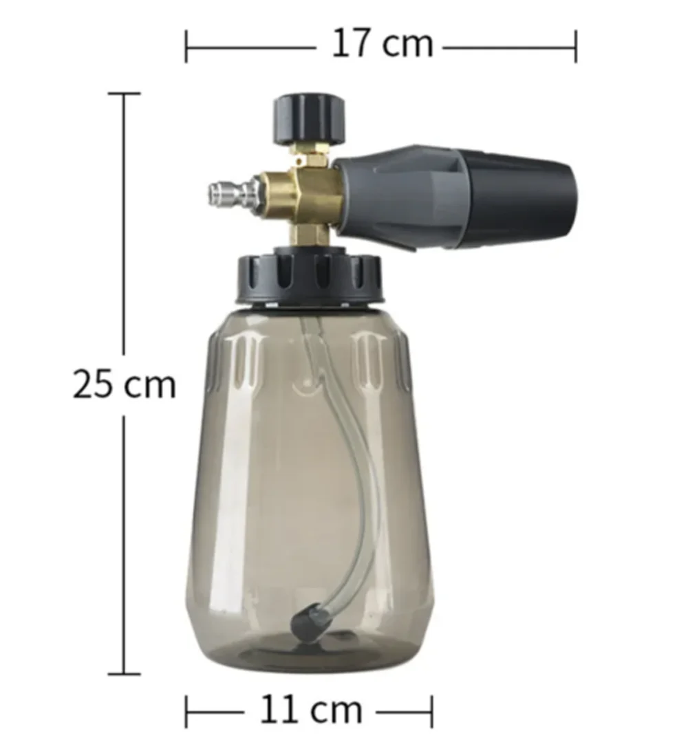 Foam cannon spry factory production durable auto cleaning tool High Pressure Car Washer 1L capacity
Foam cannon spry factory production durable auto cleaning tool High Pressure Car Washer 1L capacity
