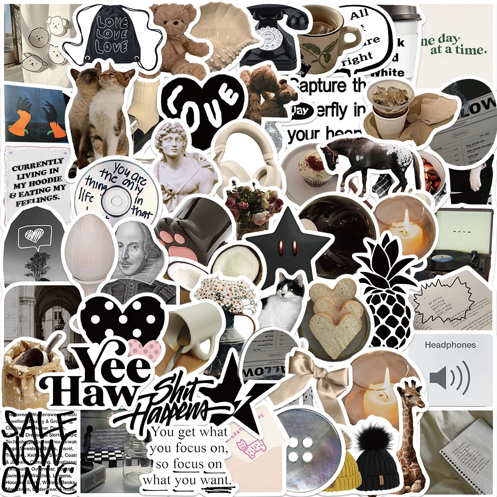 10/30/60pcs Simple Black White Cute Stickers Ins Style Cartoon Decal DIY Suitcase Laptop Scrapbook Phone Guitar Sticker Kids Toy
10/30/60pcs Simple Black White Cute Stickers Ins Style Cartoon Decal DIY Suitcase Laptop Scrapbook Phone Guitar Sticker Kids Toy