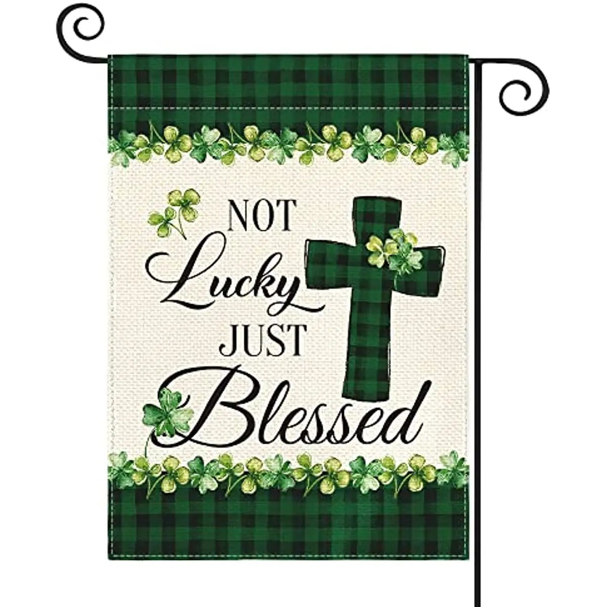 Lucky Blessed Clover St Patricks Day Garden Flag Double Sided Buffalo Plaid Rustic Farmhouse Shamrock Yard Outdoor Flag 12x18 In
Lucky Blessed Clover St Patricks Day Garden Flag Double Sided Buffalo Plaid Rustic Farmhouse Shamrock Yard Outdoor Flag 12x18 In