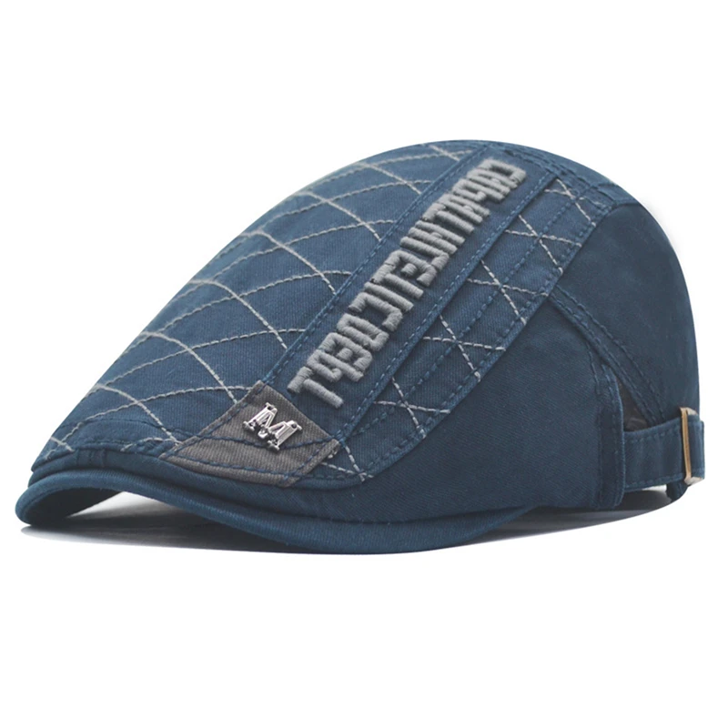 Leisure Letters Embroidery Men's Flat Top Berets Outdoor Sunshade Newsboy Hats Business Hat Trucker Hat Sun Hat Painter Hats
Leisure Letters Embroidery Men's Flat Top Berets Outdoor Sunshade Newsboy Hats Business Hat Trucker Hat Sun Hat Painter Hats