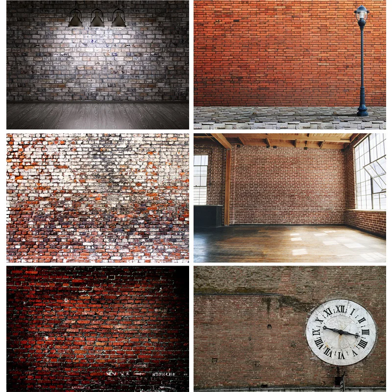 

Art Fabric Photography Backdrops Props Vintage Brick Wall Baby Portrait Photo Studio Background 21801ZTM-03