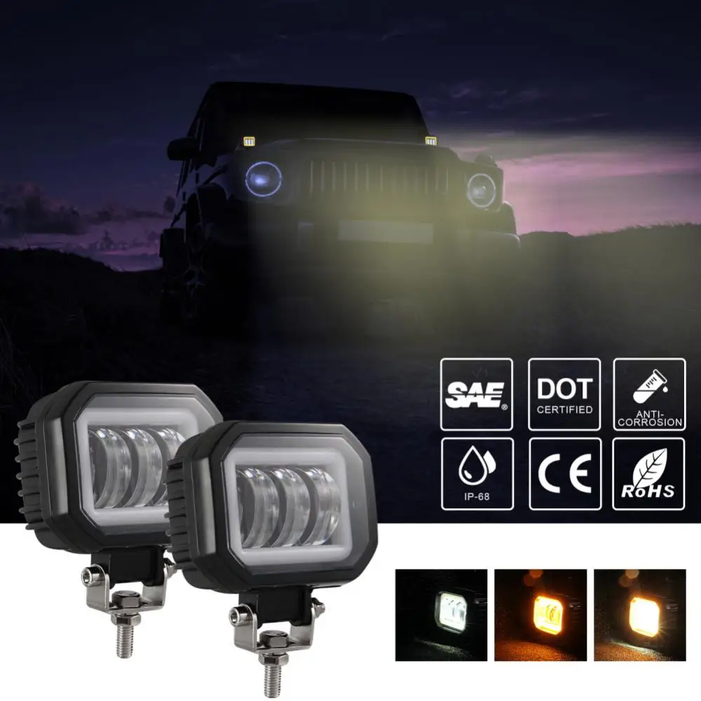30w Led Headlight Practical Portable Fog Light Universal Waterproof Car Supplies For Car Truck Atv Square Driving Lamp Durable
30w Led Headlight Practical Portable Fog Light Universal Waterproof Car Supplies For Car Truck Atv Square Driving Lamp Durable