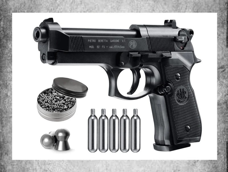M92Fs Blowback Air with 5X12 Co2 Tanks and Pack of 500Ct Lead Pellets Bundle (Black+Accessories) Metal Wall Sign
M92Fs Blowback Air with 5X12 Co2 Tanks and Pack of 500Ct Lead Pellets Bundle (Black+Accessories) Metal Wall Sign