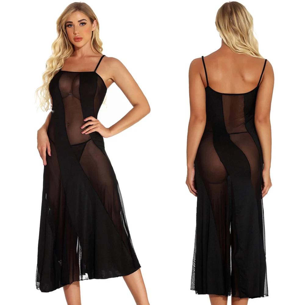 Fashion Sexy Lingerie Women's Lace See-Through Dress Exotic Costumes Sleepwear Transparent Nightgown Teddy Robe Pajamas Black
Fashion Sexy Lingerie Women's Lace See-Through Dress Exotic Costumes Sleepwear Transparent Nightgown Teddy Robe Pajamas Black