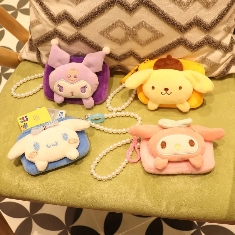 Sanrio Plush Coin Purse Hanging Card Holder Pearl Lanyard Coin Bag Pom Pom Purin Melody Cinnamoroll Kuromi Coin Bag
Sanrio Plush Coin Purse Hanging Card Holder Pearl Lanyard Coin Bag Pom Pom Purin Melody Cinnamoroll Kuromi Coin Bag