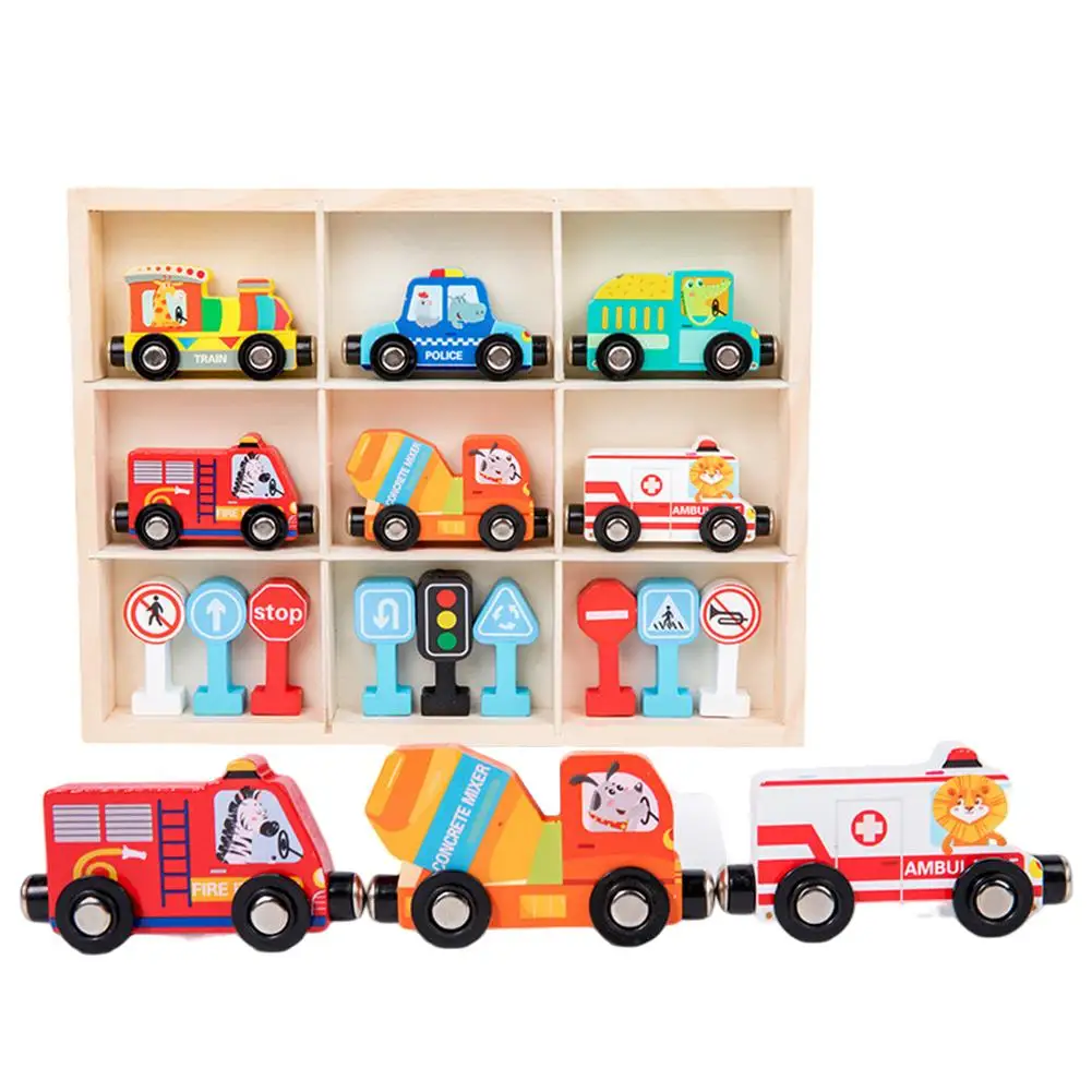 Magnetic Small Train Wooden Toys Diy Traffic Sign Recognition Early Educational Toys For Boys Girls Gifts
Magnetic Small Train Wooden Toys Diy Traffic Sign Recognition Early Educational Toys For Boys Girls Gifts