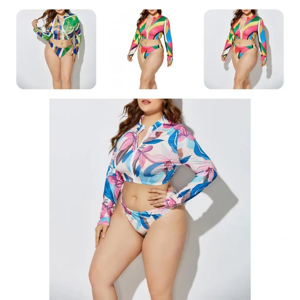 1 Set Charming Bathing Suit Zipper Design Fine Workmanship Lightweight Clear Printing Women Swimsuit
1 Set Charming Bathing Suit Zipper Design Fine Workmanship Lightweight Clear Printing Women Swimsuit