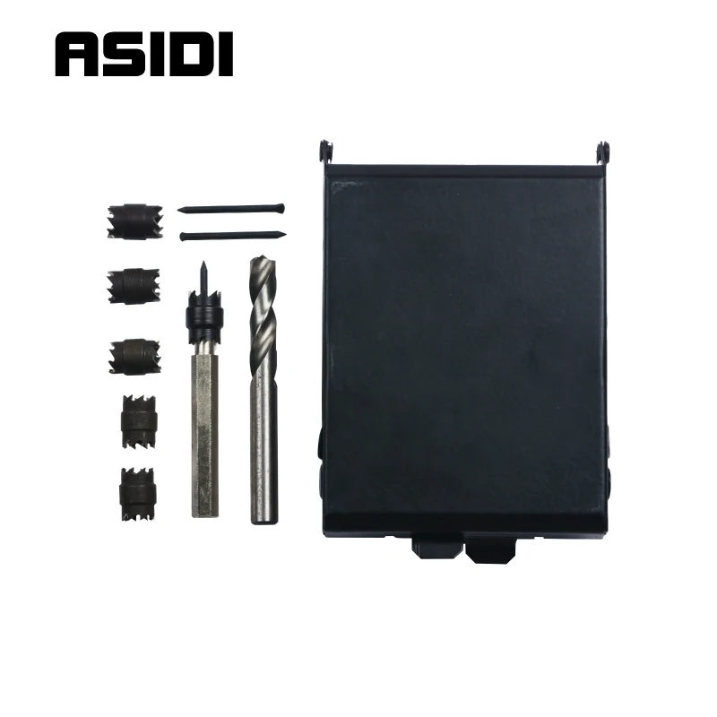ASIDI 9Pc Sheet Metal Hole Cutter Spot Weld Cutter Kit Punch Remover Panel Separator 3/8" Drill Bit Tools Repair Tool
ASIDI 9Pc Sheet Metal Hole Cutter Spot Weld Cutter Kit Punch Remover Panel Separator 3/8" Drill Bit Tools Repair Tool