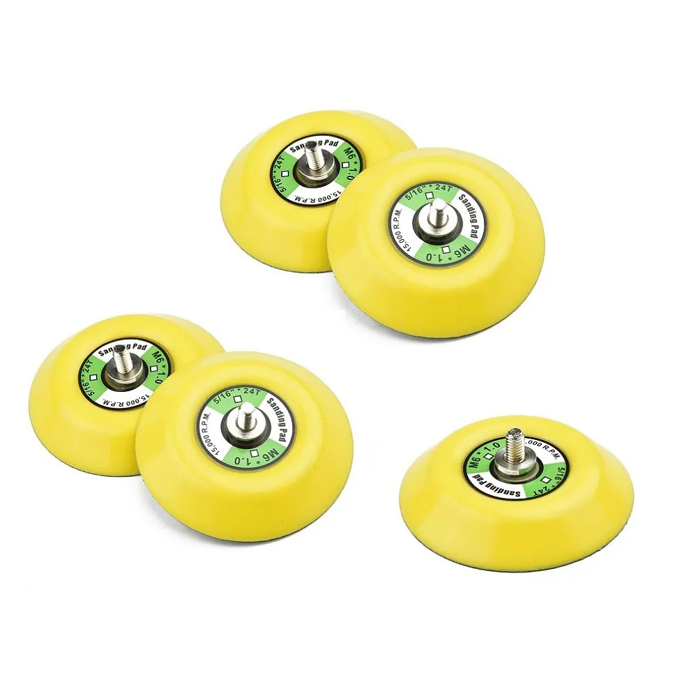 5Pcs 3inch 75mm Sanding Disc Backing Pad Hook Loop Polishing Pads Sandpaper M6 Thread For Air Sander Grinding Power Tools Access
5Pcs 3inch 75mm Sanding Disc Backing Pad Hook Loop Polishing Pads Sandpaper M6 Thread For Air Sander Grinding Power Tools Access