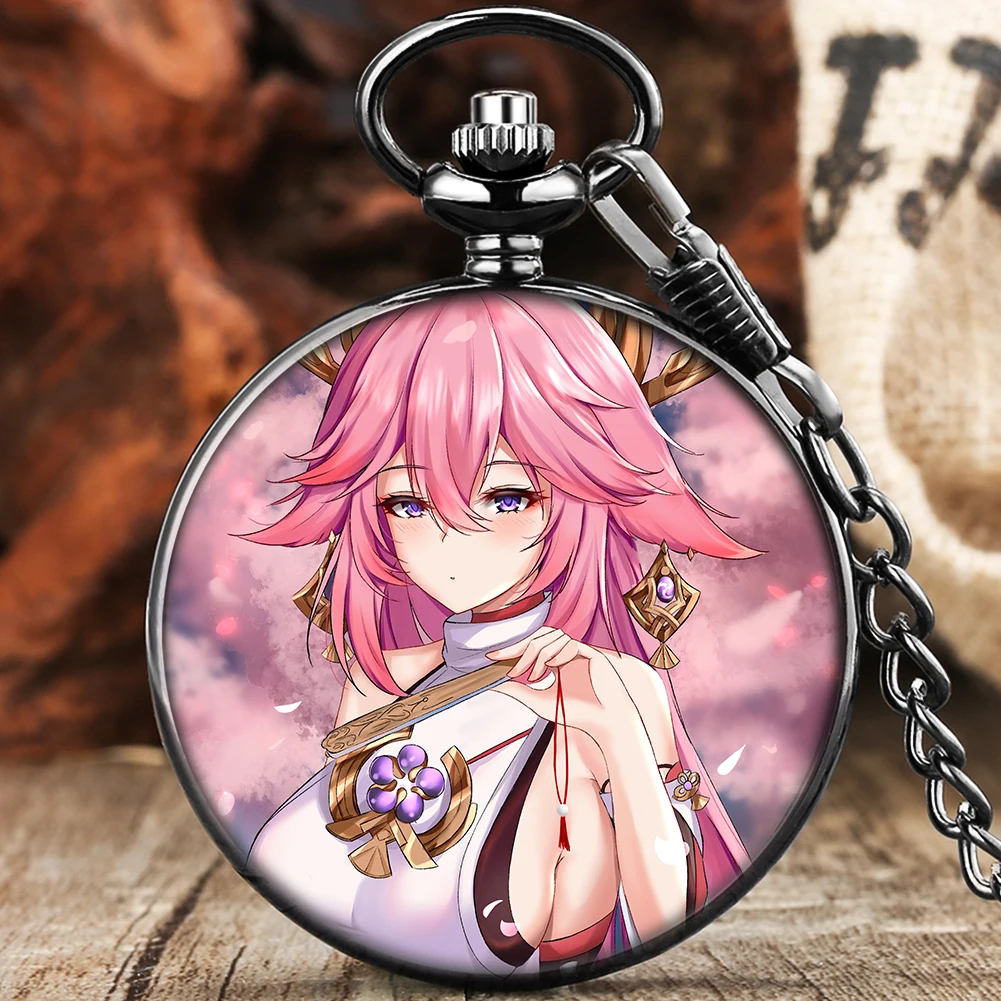 Pink Girl Anime Pendant Pocket Watch Fashion Quartz Pocket Watch Clocks Arabic Numerals White Dial Thick Chain Necklace Watches
Pink Girl Anime Pendant Pocket Watch Fashion Quartz Pocket Watch Clocks Arabic Numerals White Dial Thick Chain Necklace Watches