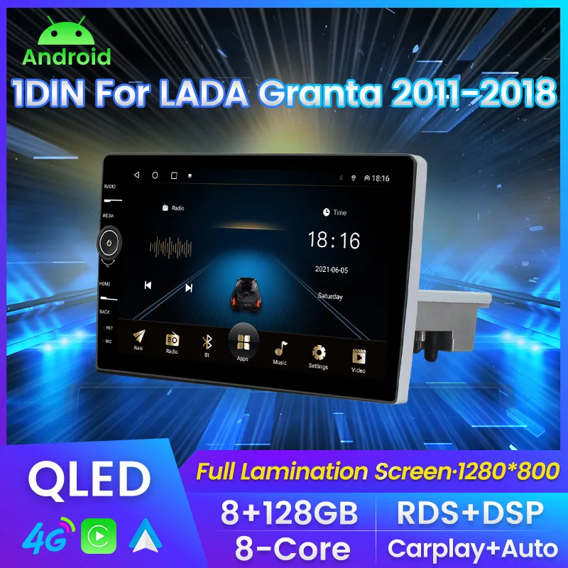 9-дюймовый Android 11 8 + 128G 8-ядерный автомобильный радиоприемник стерео 1DIN для LADA Granta 2011-2018 мультимедийный плеер GPS навигация Carplay + Авто RDS
9-дюймовый Android 11 8 + 128G 8-ядерный автомобильный радиоприемник стерео 1DIN для LADA Granta 2011-2018 мультимедийный плеер GPS навигация Carplay + Авто RDS