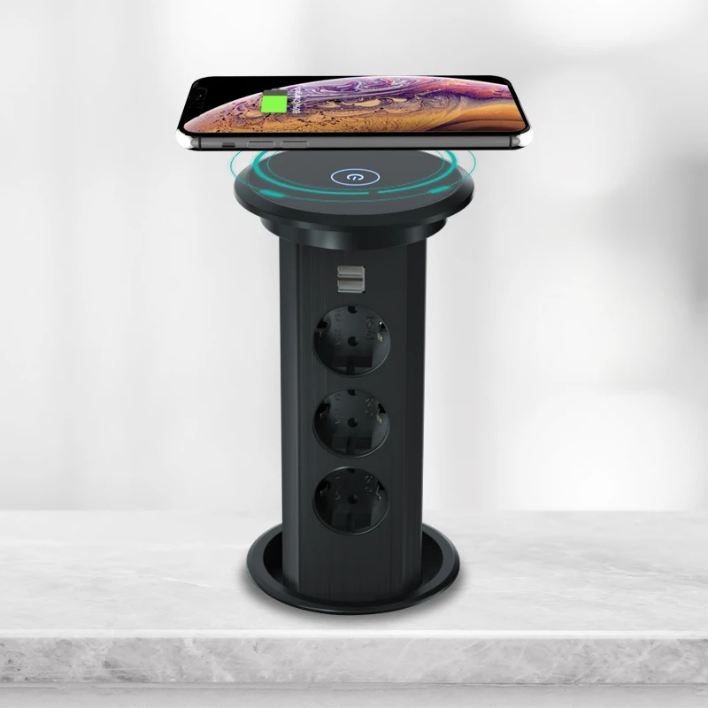 Power outlet extension wireless charger motorized pop up kitchen worktop socket smart socket tuya power strip
Power outlet extension wireless charger motorized pop up kitchen worktop socket smart socket tuya power strip