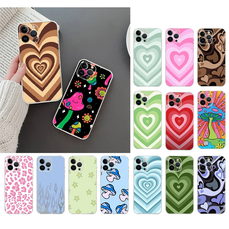 Love Heart Flower Mushroom Phone Case For iphone 14 13 12 11 Pro Max XS XR X 12mini 14 Plus 7 8 SE Mobile Phone Case Funda
Love Heart Flower Mushroom Phone Case For iphone 14 13 12 11 Pro Max XS XR X 12mini 14 Plus 7 8 SE Mobile Phone Case Funda