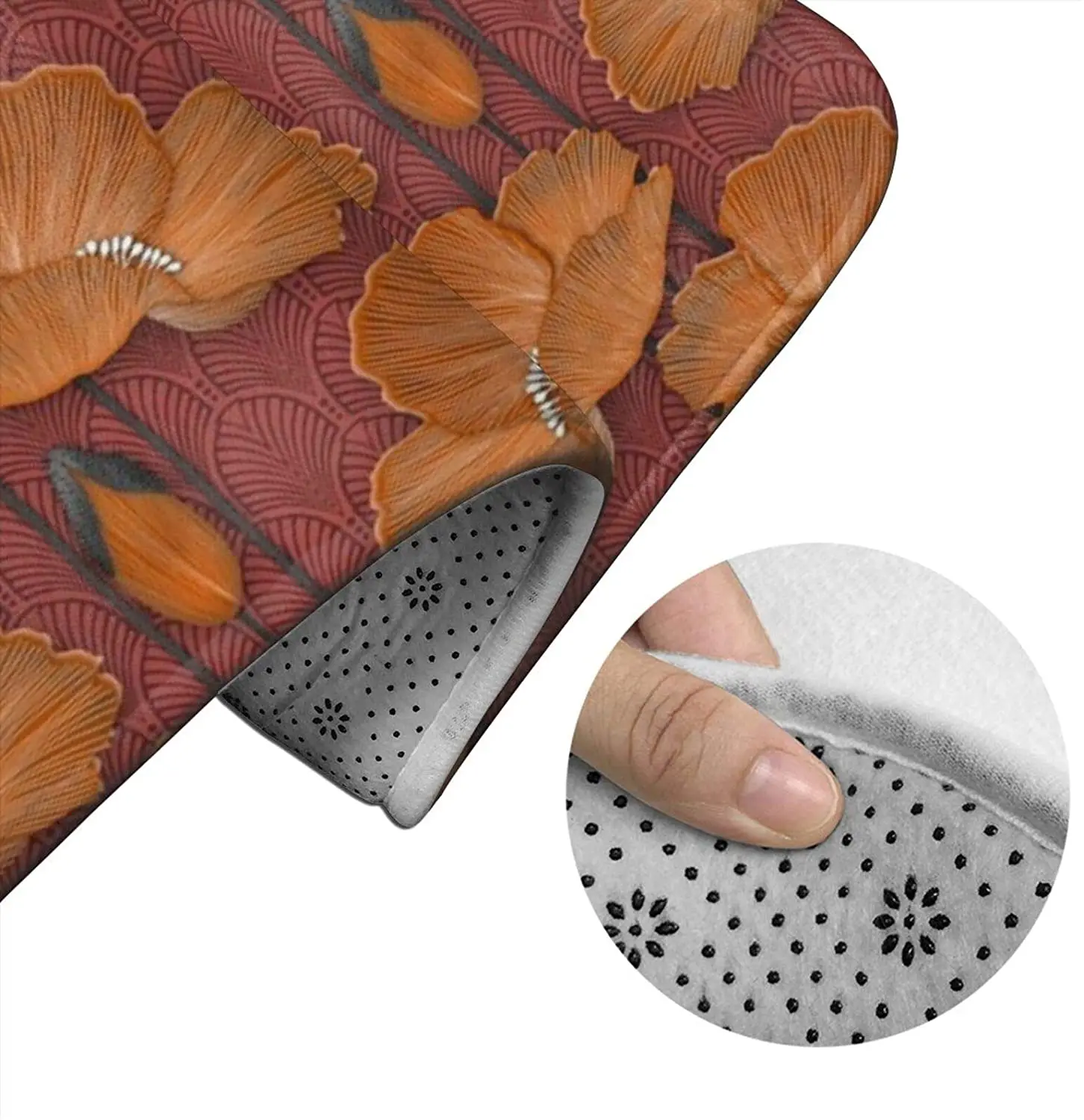 Art Deco Poppies Burnt IT Bathroom Mat Sets 3 Piece Set Rugs Memory Foam Mat Set Toilet Seat Cover Bath mat Lid Cover
Art Deco Poppies Burnt IT Bathroom Mat Sets 3 Piece Set Rugs Memory Foam Mat Set Toilet Seat Cover Bath mat Lid Cover