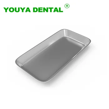 Medical Trays Dental Surgical Stainless Steel Square Storage Tray Dentistry Lab Instrument Dentist Tool Dental Disinfection Tray
