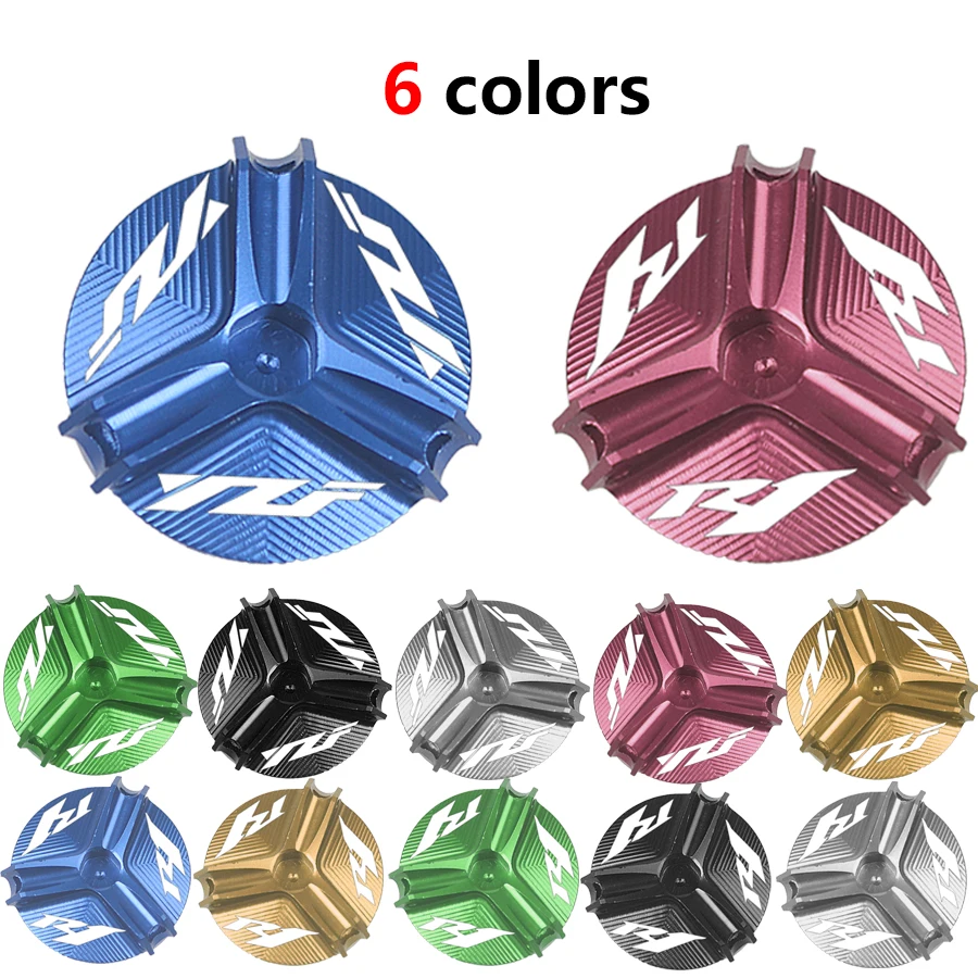 With LOGO R1 Motorcycle Aluminum Engine Plug Cap Oil Filter Cover For YAMAHA YZF R1 R1M 2005-2017 2018 2019 2020
With LOGO R1 Motorcycle Aluminum Engine Plug Cap Oil Filter Cover For YAMAHA YZF R1 R1M 2005-2017 2018 2019 2020