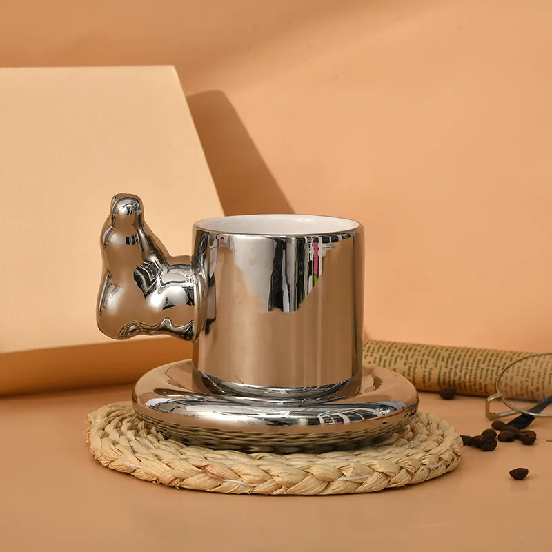 Creative Foot Handle Ceramic Coffee Cup Saucer Personality Fun Drinkware Gift Box Set Mug Couple Gift Household Office Dormitory
Creative Foot Handle Ceramic Coffee Cup Saucer Personality Fun Drinkware Gift Box Set Mug Couple Gift Household Office Dormitory