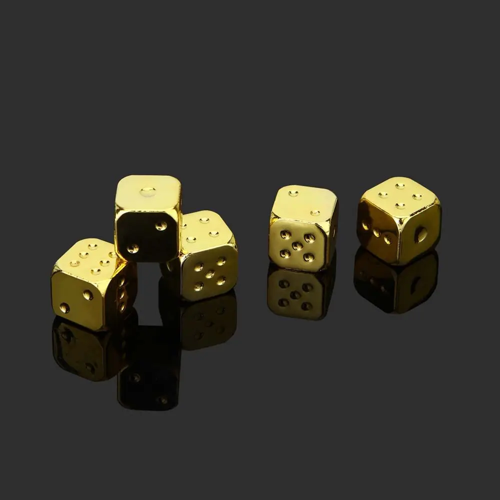 13mm KTV Desktop Game Gold/Silver Color Playing Games Board Games 6 Sided Dice Metal Dice Game Toys Square Point Dice
13mm KTV Desktop Game Gold/Silver Color Playing Games Board Games 6 Sided Dice Metal Dice Game Toys Square Point Dice