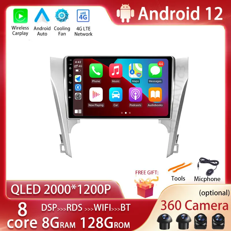 Android 12 For Toyota Camry 7 XV 50 55 2011 - 2014 Car Radio Multimedia Video Player Navigation Stereo GPS No 2din 2 Din Dvd
Android 12 For Toyota Camry 7 XV 50 55 2011 - 2014 Car Radio Multimedia Video Player Navigation Stereo GPS No 2din 2 Din Dvd