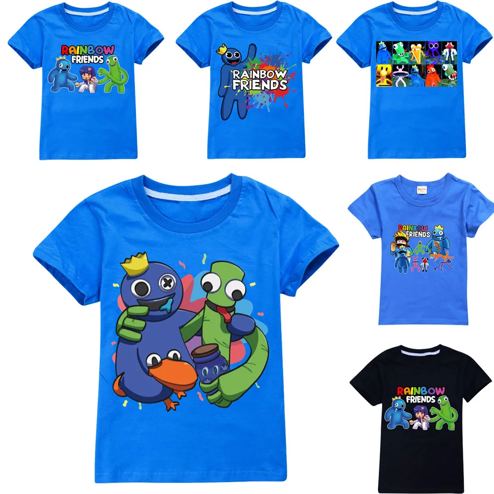 Rainbow Friends Baby Birthday T-Shirt Blue Printed Cotton Shirt Children Summer Clothes Boy Girl Infant Xmas Short Sleeve Tops
Rainbow Friends Baby Birthday T-Shirt Blue Printed Cotton Shirt Children Summer Clothes Boy Girl Infant Xmas Short Sleeve Tops