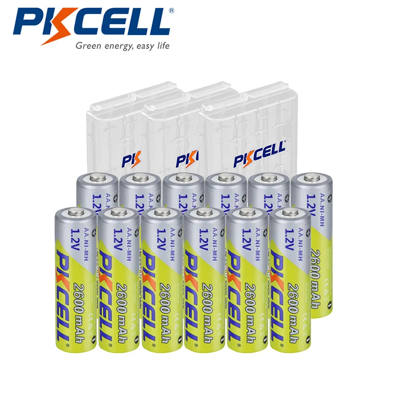 PKCELL 12 шт. NIMH AA 1,2 В 2600 мАч перезаряжаемая батарея оригинальная батарея aa для цифровой камеры портативное видео + 3 шт. аккумуляторная коробка
PKCELL 12 шт. NIMH AA 1,2 В 2600 мАч перезаряжаемая батарея оригинальная батарея aa для цифровой камеры портативное видео + 3 шт. аккумуляторная коробка