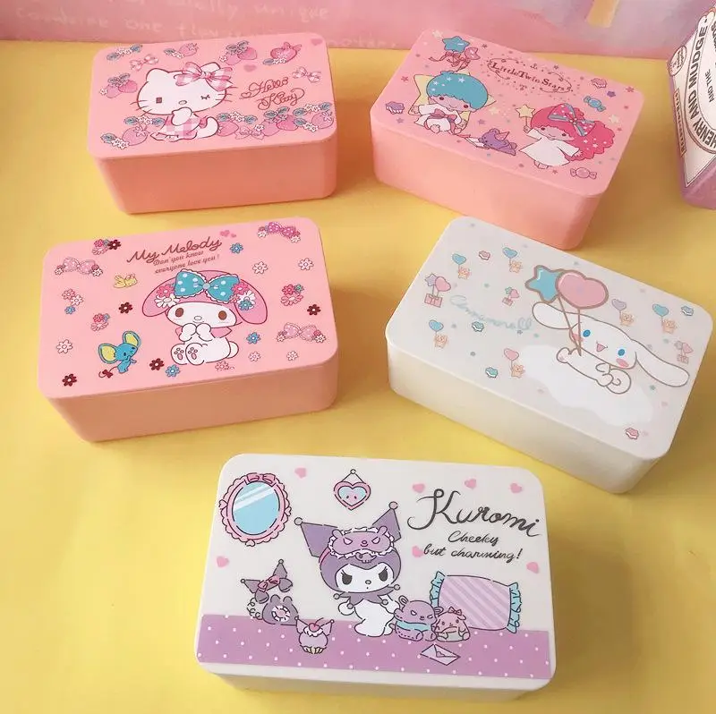 8 Styles Kawaii Sanrioed Anime 18.5*12*7Cm Kuromi Cinnamoroll My Melody Cute with Cover Dust Tissue Box Face Mask Storage Box
8 Styles Kawaii Sanrioed Anime 18.5*12*7Cm Kuromi Cinnamoroll My Melody Cute with Cover Dust Tissue Box Face Mask Storage Box