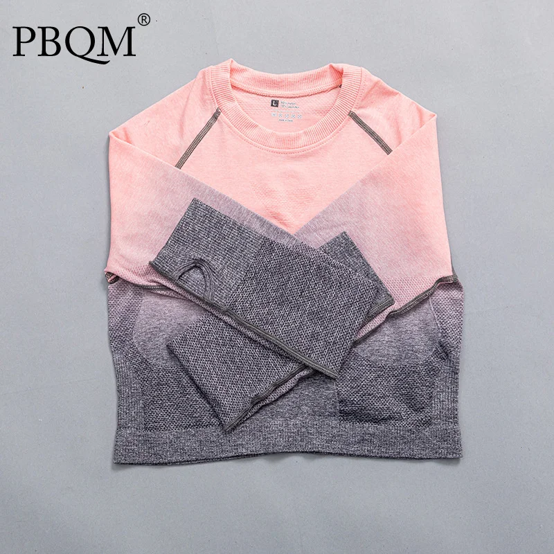 PBQM 7-color Dye Long Sleeve Yoga Woman Sports Women's Sweat Jersey Mujer Tenue De Sport Femme Ladies Gym Tops Shirt Fitness 1
PBQM 7-color Dye Long Sleeve Yoga Woman Sports Women's Sweat Jersey Mujer Tenue De Sport Femme Ladies Gym Tops Shirt Fitness 1