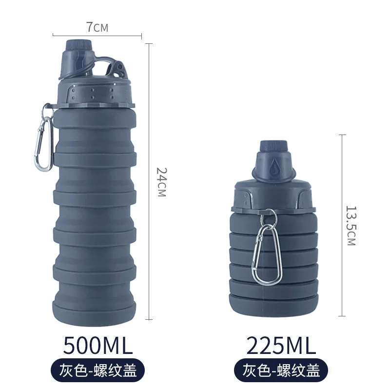 Силиконовая складная бутылка для воды Xbees
Силиконовая складная бутылка для воды Xbees