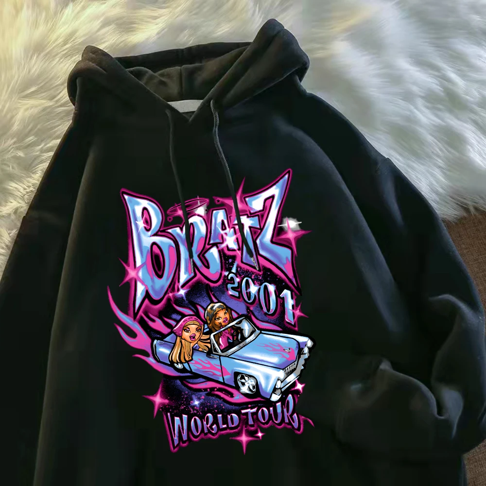 Bratz Women Aesthetic Hoodies Bratzs Casual Black Tops Fashion Long Sleeve Fall Female Sweatshirt World Tour Doll Cartoon Hoody
Bratz Women Aesthetic Hoodies Bratzs Casual Black Tops Fashion Long Sleeve Fall Female Sweatshirt World Tour Doll Cartoon Hoody