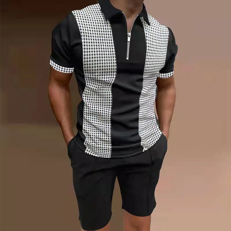 Hot selling polo casual fashion color contrast shirt gentleman zipper lapel short sleeve men and women M-3XL
Hot selling polo casual fashion color contrast shirt gentleman zipper lapel short sleeve men and women M-3XL