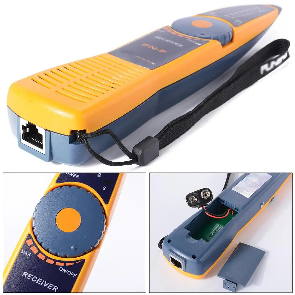 New Network Cable Tester Wire Tracker Detector Line Finder TV Telephone Phone Signal Transmission Tone Diagnose Tool Kit
New Network Cable Tester Wire Tracker Detector Line Finder TV Telephone Phone Signal Transmission Tone Diagnose Tool Kit