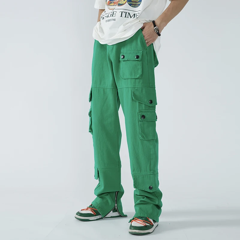 Inner Ankle Zipper Multi-pockets Vibe Style Mens Cargos Straight Streetwear Harajuku Retro Loose Trousers Hip Hop Couple Overall
Inner Ankle Zipper Multi-pockets Vibe Style Mens Cargos Straight Streetwear Harajuku Retro Loose Trousers Hip Hop Couple Overall