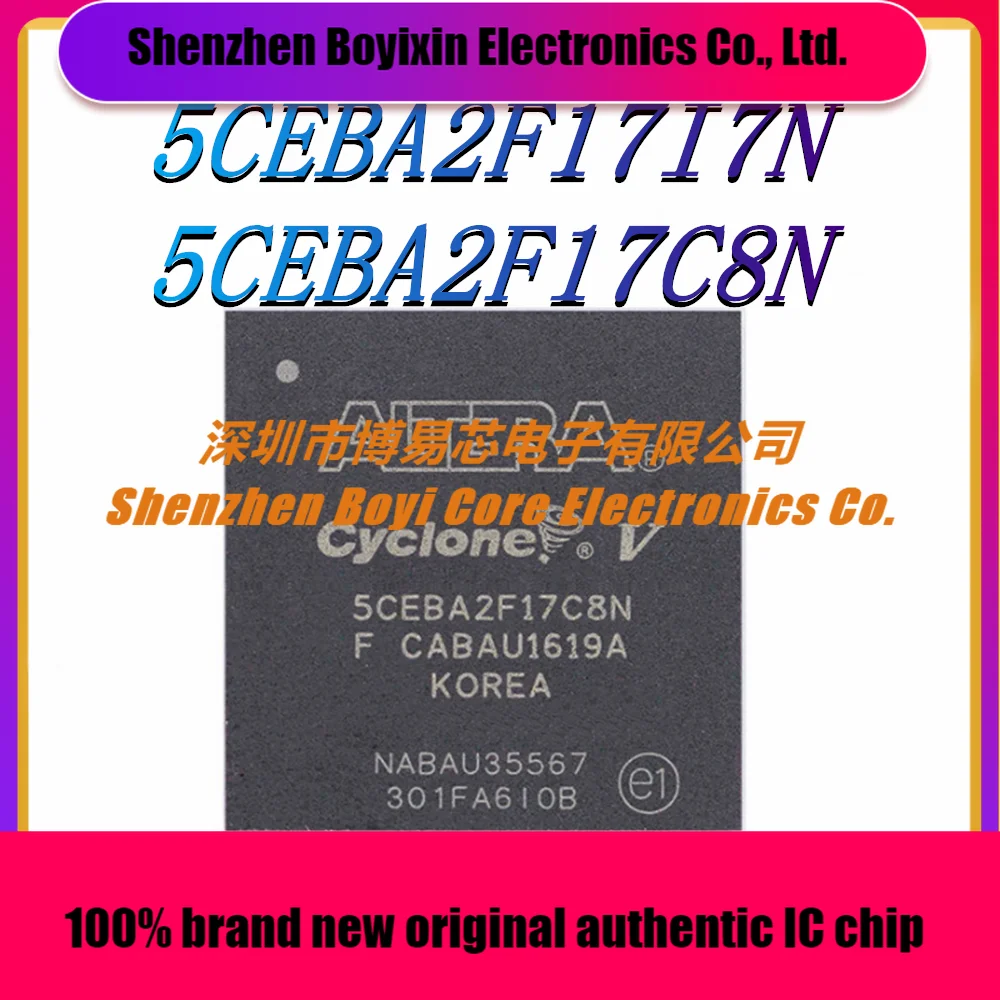 5CEBA2F17I7N 5CEBA2F17C8N Package: BGA-256 New Original Genuine Programmable Logic Device (CPLD/FPGA) IC Chip
5CEBA2F17I7N 5CEBA2F17C8N Package: BGA-256 New Original Genuine Programmable Logic Device (CPLD/FPGA) IC Chip