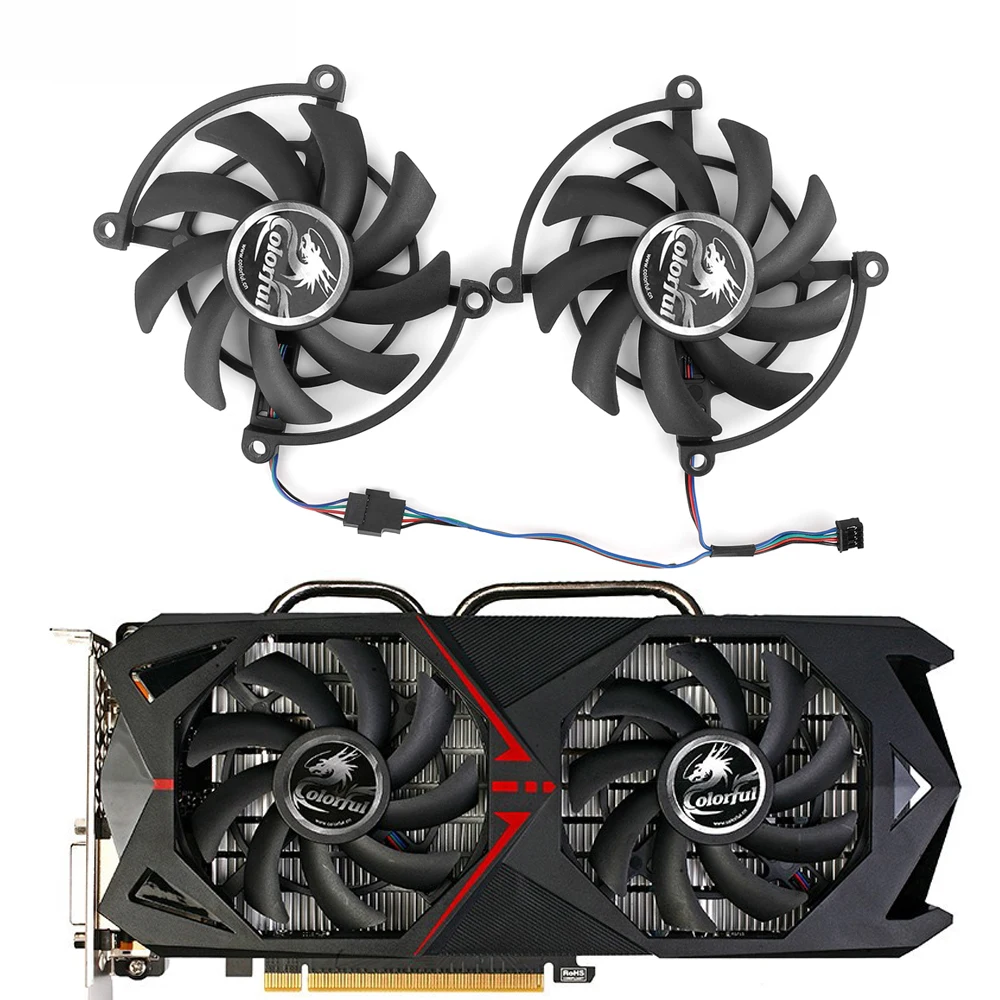 New 85MM Cooler Fan Replacement For Colorful GeForce GTX 1070 1060 GTX1070 GTX1060 Graphics Video Card Cooling Fans
New 85MM Cooler Fan Replacement For Colorful GeForce GTX 1070 1060 GTX1070 GTX1060 Graphics Video Card Cooling Fans