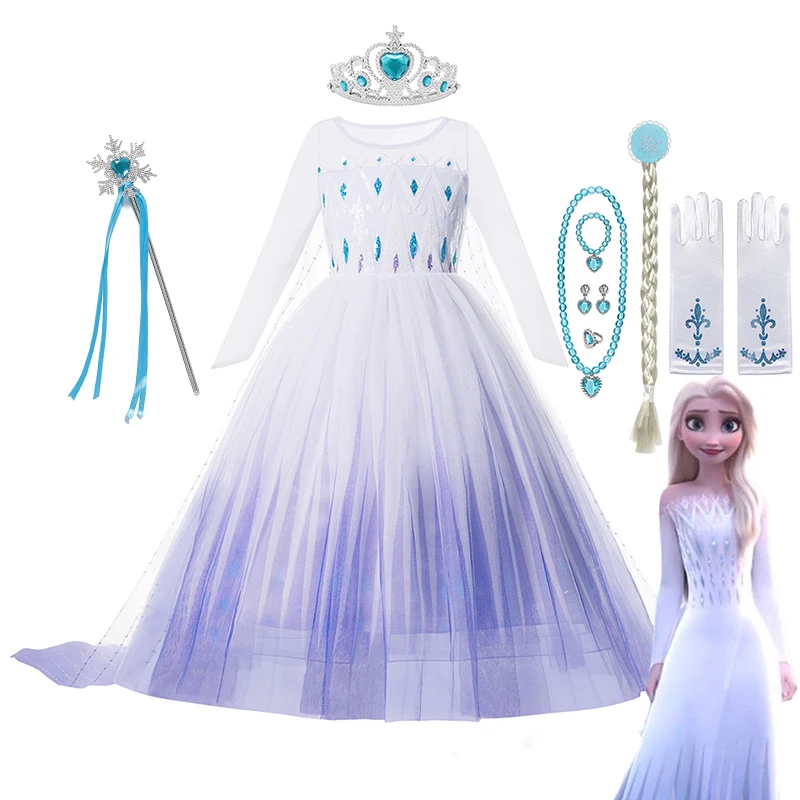 Disney Frozen Princess Elsa Dresses For Girls Costume Kid Cosplay Snow Queen Fantasia Mesh Clothes Carnival Birthday Party Dress
Disney Frozen Princess Elsa Dresses For Girls Costume Kid Cosplay Snow Queen Fantasia Mesh Clothes Carnival Birthday Party Dress