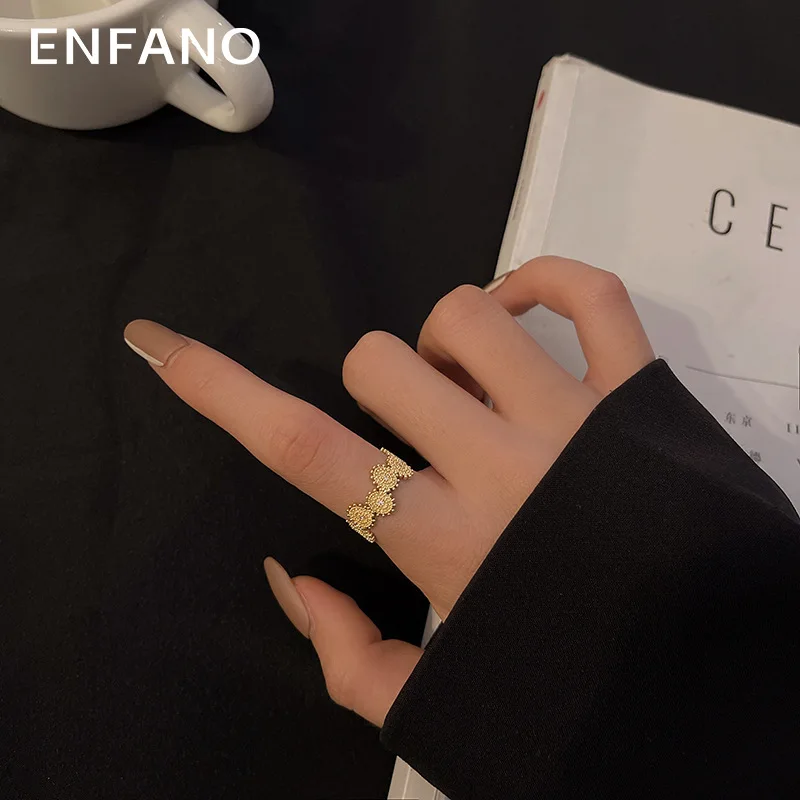 Enfano New SUNFLOWER Geometric Fashion Personalized Ring Opening Adjustable Index Finger Ring
Enfano New SUNFLOWER Geometric Fashion Personalized Ring Opening Adjustable Index Finger Ring