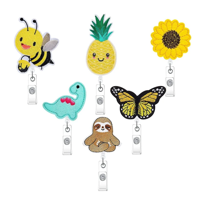 6 Pcs Felt Cute Badge Reel Nursing Name ID Badge Holders Retractable Badge Holder Badge Reel Clip For Nurse
6 Pcs Felt Cute Badge Reel Nursing Name ID Badge Holders Retractable Badge Holder Badge Reel Clip For Nurse