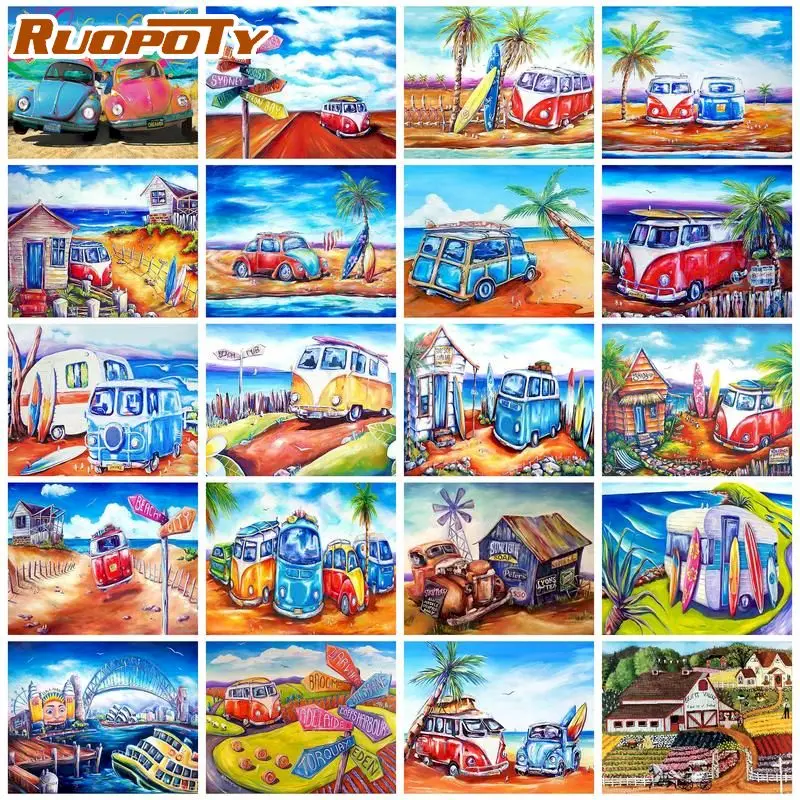 RUOPOTY DIY Paint By Numbers Colorful Bus Handpainted Paintings By Number Creative Painting Numbers Wall Art
RUOPOTY DIY Paint By Numbers Colorful Bus Handpainted Paintings By Number Creative Painting Numbers Wall Art