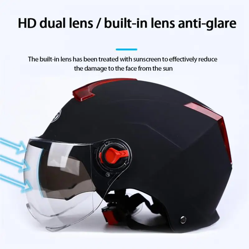 335 Electric Motorcycle Helmet With Color Len Capacete Ciclismo Electric Vehicle Double Mirror Film Head Helmet Capacete De Moto
335 Electric Motorcycle Helmet With Color Len Capacete Ciclismo Electric Vehicle Double Mirror Film Head Helmet Capacete De Moto