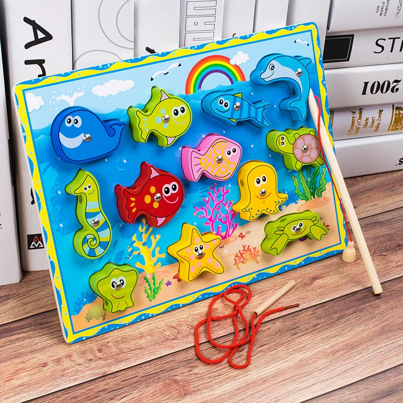Montessori Wooden Toys Magnetic Fishing Game Early Educational Toys for Children Parent-child Interactive Cognition Baby Toys
Montessori Wooden Toys Magnetic Fishing Game Early Educational Toys for Children Parent-child Interactive Cognition Baby Toys