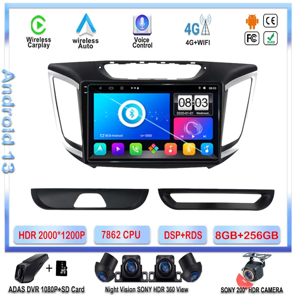 7862 для Hyundai Creta IX25 2015 - 2019 Android 13 GPS-навигация 2DIN стерео Мультимедийный Плеер DVD головное устройство HDR QLED экран
7862 для Hyundai Creta IX25 2015 - 2019 Android 13 GPS-навигация 2DIN стерео Мультимедийный Плеер DVD головное устройство HDR QLED экран