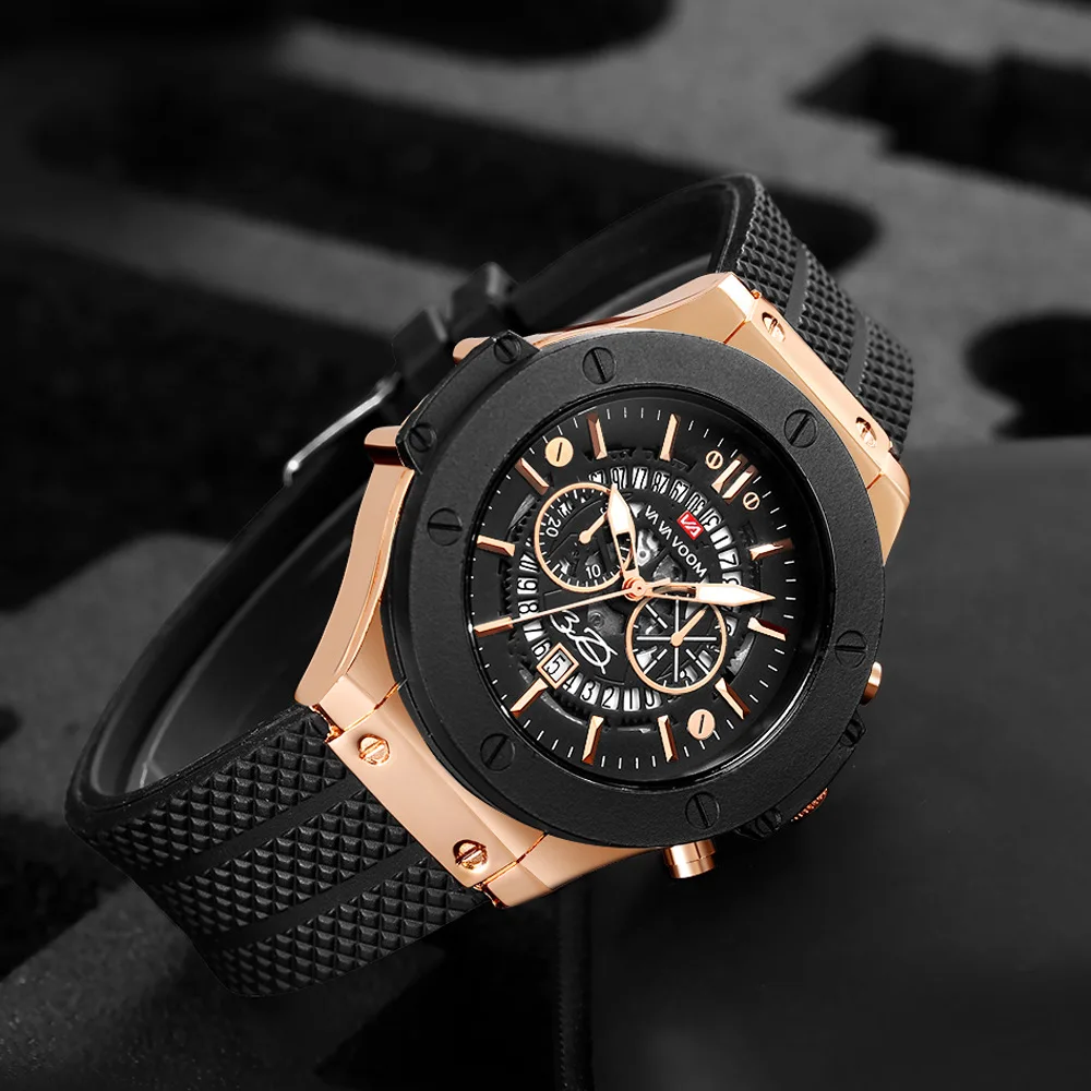Mens Fashion Calendar Men Silicone Belt Quartz Watch Sports Luxury Business Automatic Date Waterproof Wrist Watch Gifts for Men
Mens Fashion Calendar Men Silicone Belt Quartz Watch Sports Luxury Business Automatic Date Waterproof Wrist Watch Gifts for Men