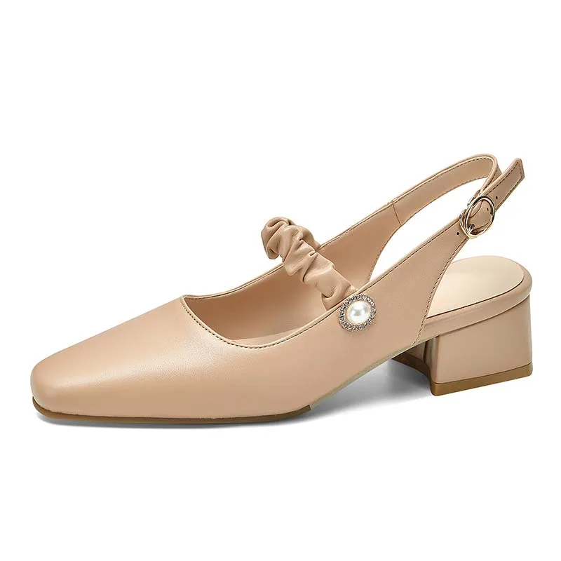 PU Slingback Women Mid Heels New 2022 Summer Mary Janes Pumps Beige Apricot Sexy Crystal Buckle Ladies Square Toe Party Shoes
PU Slingback Women Mid Heels New 2022 Summer Mary Janes Pumps Beige Apricot Sexy Crystal Buckle Ladies Square Toe Party Shoes